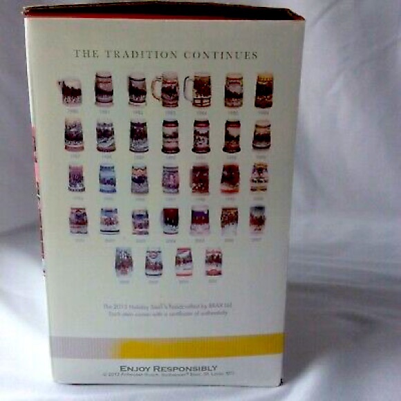 2012 Budweiser Winter Wonderland Christmas Mug Glass. New In Box - Picture 2 of 11